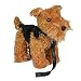 Pamer-Toys Animales de peluche, animales de peluche, terrier con correa, color marrón