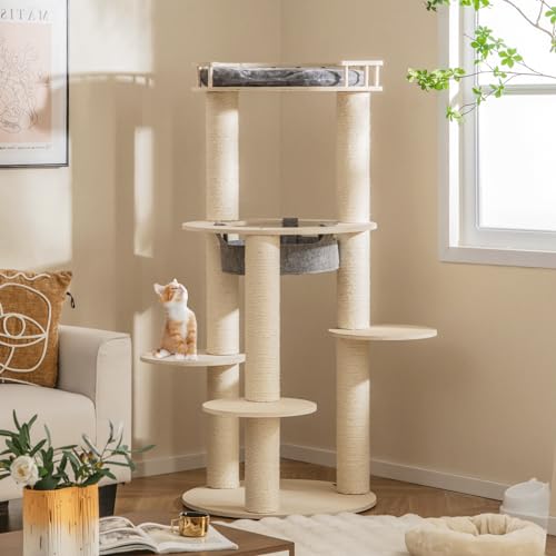 PETSITE Árbol para Gatos 59 pulgadas Moderno Multi-Nivel miniatura 2