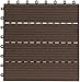 Produktbild Gartenfreude WPC 10er Fliesen-Set für die Terasse (ca. 0,9m²) 30x30cm, Brown