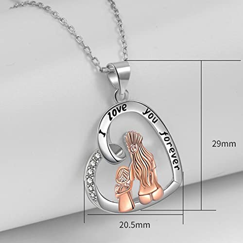 Collier pendentif femmes diamant je t'aime pour toujours l'amour éternel - 4