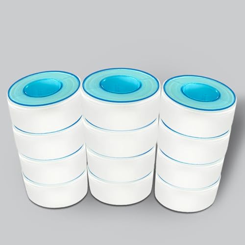 Image of CNCD 12 Rolls 0.78inch(W)x590inch(L) PTFE Tape, Teflon Tape,Industrial Sealant Tape,Plumbing Tape,for Water Pipe Thread Sealing