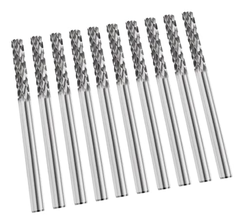 Limes rotatives en carbure 3mm pour sculpter l'acier inoxydable et la fonte