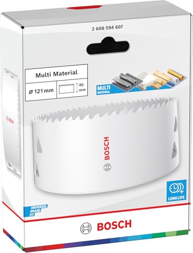 Scie trépan Multi Material Bosch Ø 121 mm pour éviter d'abîmer vos cloisons et l'acier
