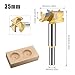 CHEOTIME 3.35 Inch Forstner Drill Bit, Triple Flute Carbide Tipped Forstner Bit for Hard Wood, Soft Wood, Veneered Plywood, Plastic, Drilling Hole Saw Woodworking Hinge Cutter Tool