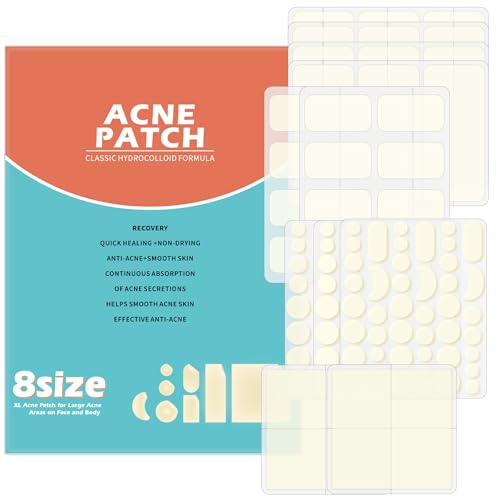 Rnitle 165 unidades Parches Para Granos,Parche para el Tratamiento del Acné Facial,Pimple Patches,Tratamiento Facial Antiacné,8ize