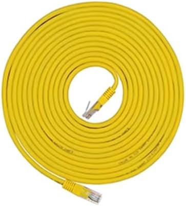 カテゴリ6ネットワークケーブル 無酸素銅CAT6ギガビットコンピュータ ブロードバンドネットワークパッチコード 高速伝送 イエロー: