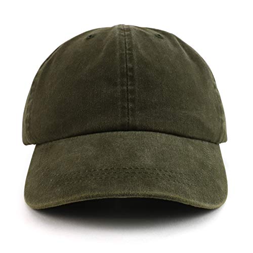 Image of Trendy Apparel Shop Oversize XXL Pigment Dyed Washed Cotton Baseball Cap