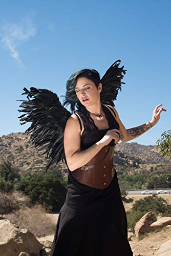 Zucker - Blackbird Costume Wings - Adult Costume - Raven Feather Wings - Halloween, Cosplay, Photo Shoots - 30” X 28” #TOP2