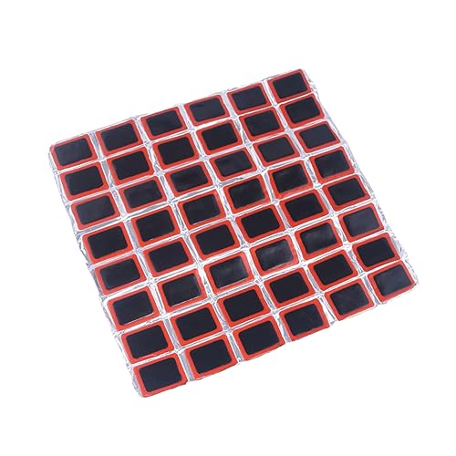 SOLUSTRE 48Pcs Tire Repair Kit Durable Rubber Puncture Patches for Bike Inner Tubes Easy to Carry for Emergency Repairs Roads Included