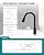 Black Kitchen Faucet with Pull Down Sprayer, VFAUOSIT Kitchen Sink Faucet, Commercial Stainless Steel Laundry Single Handle Pull Out Kitchen Faucets Matte Black with Faucet Sprayer Head