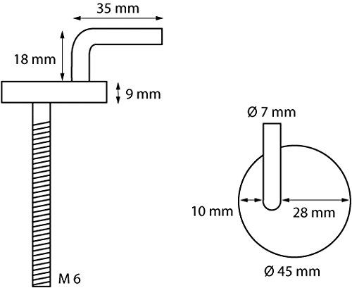 Sedile WC fissaggio i Set i cerniere i acciaio