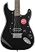 Squire Sonic Stratocaster HT H Electric Guitar, Black, Laurel Fingerboard, Black Pickguard
