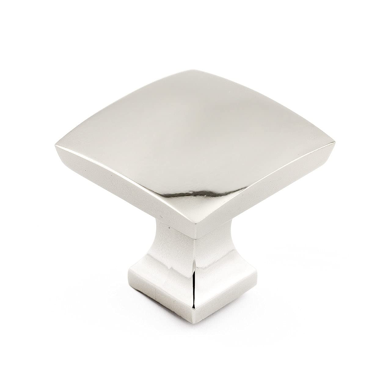Tirador de metal Richelieu BP76533180 en níquel para muebles transicionales de cocina