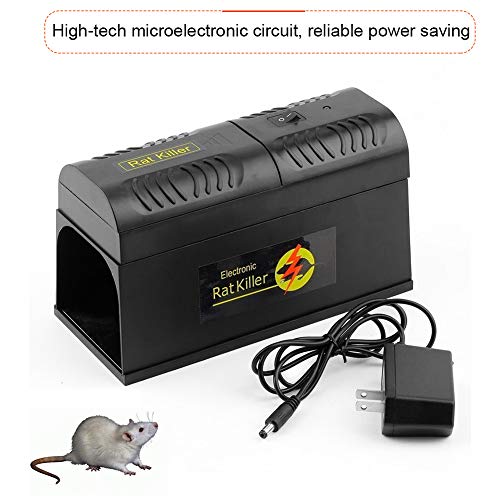Preisvergleich Produktbild Julyfun Electronic Rat Killer, elektronische Rattenfalle-Nagetier, Mäuse und Eichhörnchen Exterminator-Safe, Humane und saubere Nagetier Indoor Mouse Repeller