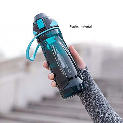 Waterfles Waterfles met Handvat Brede Mond Sportfles Fiets Waterflessen voor Buitensporten Camping Kantoor Wandelingsfles (Kleur: Blauw1) - Image 6