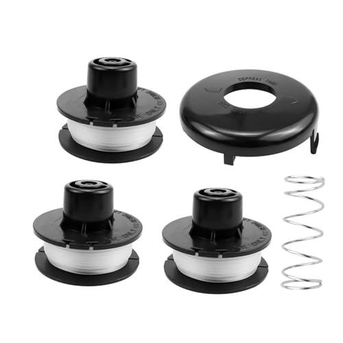 30Ft 0.065 88175 Trimmer Spool Line Compatible with Toro 51357 51346 51256 51301 51302 51303 51304 51305 Replacement Spool 88026 Replacement Spring and Spool Cap for 10 to 15 Trimmers