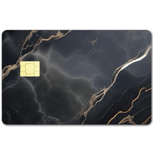 CREATCABIN 4Pcs Marble Card Skin Sticker Debit Credit Card Skins Covering Bank Card Protecting Decals Removable Waterproof No Bubble Slim Card Decoration for Ebt Transportation Key Card 3.3x2.1in