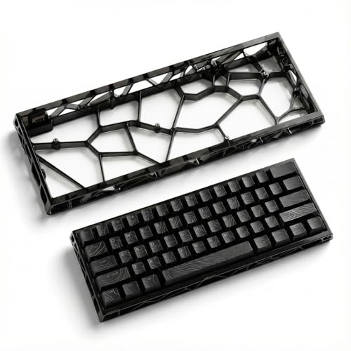 60% Keyboard Case, Mechanical Keyboard Shell, Transparent PC Plastic Keyboard Housing for Compatible with Wooting60 Mad60 Win60 GH60 HM66 M6lite Rakka - Easy Installation