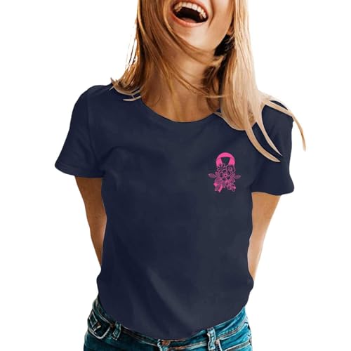 Tee shirt manche longue Octobre Rose, le t-shirt graphique femme plein de sens