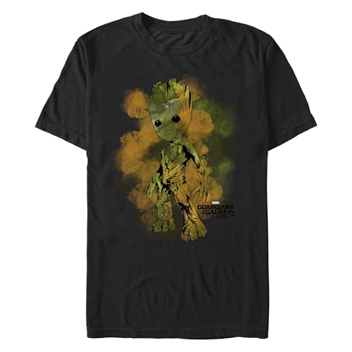 T-shirt Marvel Groot en grande taille 3XL noir pour homme