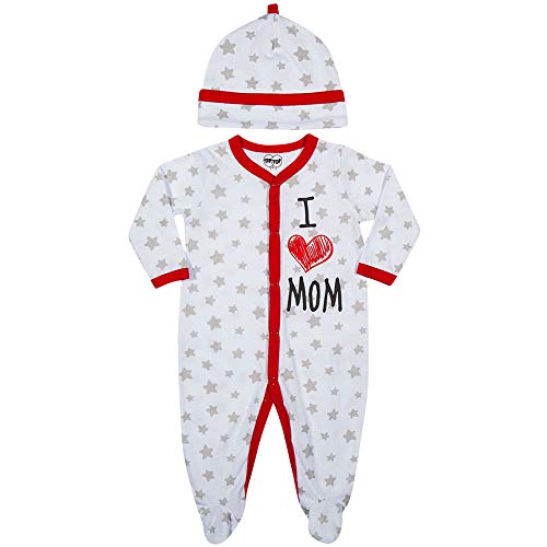 Macacão Mamae, Tip Top, Bebê Unissex, Branco, RN