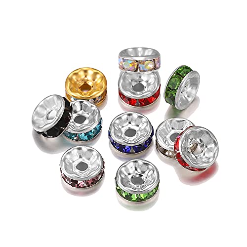 50 piezas Cuentas de Cristal 6mm Multicolor para Pesca miniatura 3