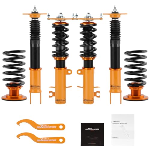 ZYauto Coilovers for Nissan Altima 2007-2013, for Nissan Maxima Sedan 2009-2014, Height Adjustable Coil-overs Suspension Kit Struts, Preset Damping Shock Absorber Lowering Kit Blue