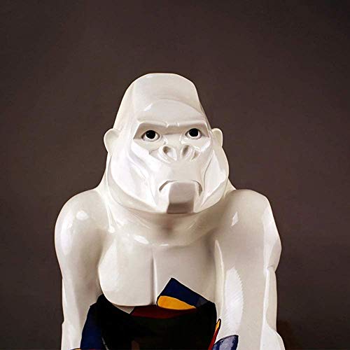 Gfdj Gorilla Abstract Statue Ornaments Animal Figure Resin Sculpture For Home Decoration Office Bar Accessories Gifts Crafts 60 27 50Cm #TOP2