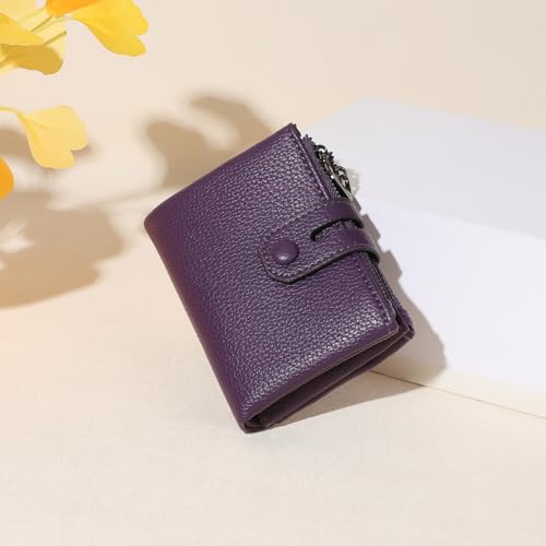Image of Small Wallet for Women Card Holder with Double Zipper Pockets