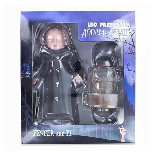 Set Muñecas Living Dead Dolls Addams Uncle Fester y IT miniatura 2