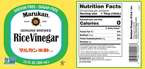 Marukan Genuine Brewed Rice Vinegar, 12 Ounce Glass Bottle (Pack Of 1) #TOP1