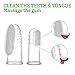 haakaa Silicone Baby Finger Toothbrush Set -360º Bristle for Baby Oral Gum Cleaning| Baby Teething Training| Newborn Oral Massager, BPA Free,2PK - 0m+Babies - Clear