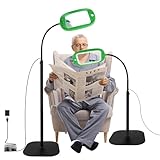 10X Magnifying Glass with Light and Stand, Desktop Hands Free Magnifier, Lighted Magnifying Glass for Close Work Reading Hobbies Crafts Repair