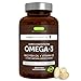 Igennus Haute Concentration Omega 3 Huile De Poisson Sauvage & D3, EPA DHA 660 mg, 1 Par Jour, 180 Doses, Certifié IFOS, Forme Triglycérides rTG, Goût Citron