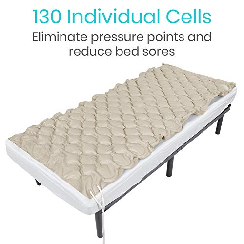 Vive Replacement Alternating Pressure Pad - Inflatable Low Air Loss Mattress Topper For Pressure Ulcer And Sore Relief Treatment - Fits Standard Hospital Bed - For Elderly, Seniors, Bedridden Patients #TOP3