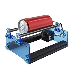 Twotrees 360° laserrotatieroller, roterende roller, lasergraveermachine, Y-as rotatieroller, voor het graveren van cilindrische objecten, 20-80 mm instelbare plaatsingsbreedte
