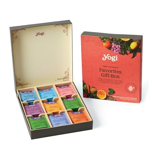 Yogi Organic Tea Sampler Gift Box (45 Tea Bags) Assorted Delicious Wellness Blends - 9 Favorite Herbal, Green & Black Varieties