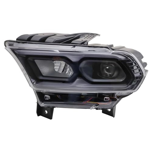 TRQ Driver Side Headlight Assembly LED Black Bezel Compatible with 2021-2024 Dodge Durango Without Automatic Leveling Headlights CH2502345 by TRQ - Used condition - US$240.77