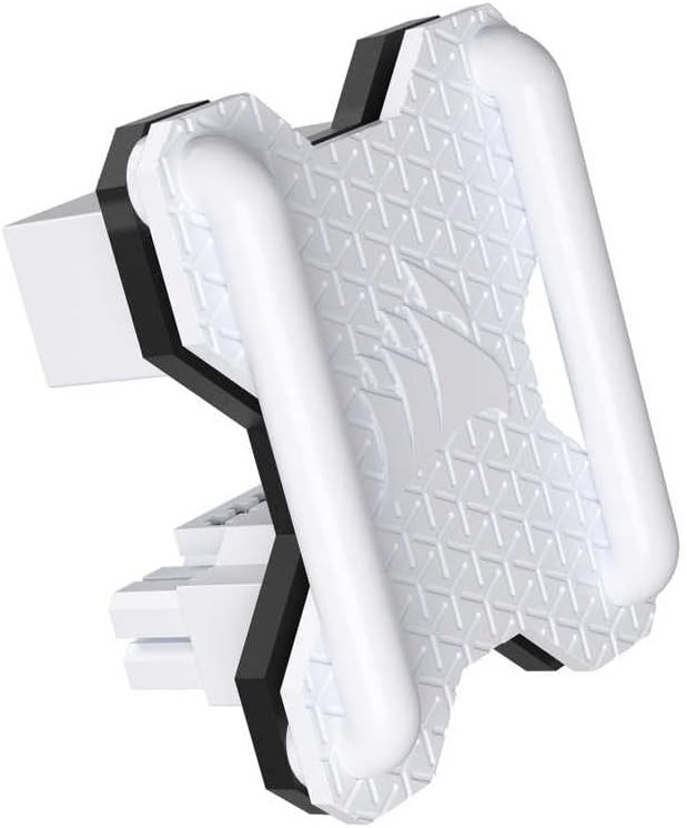 Corsair PCIe 5.x 180° 12V-2x6 GPU Power Bridge - for NVIDIA GeForce RTX 40 and 50 Series Graphics Card - Cable Management Optimization - Style A - White