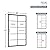 44-48" W x 72" H Framed Black Grid Pattern Single Sliding Shower Door with 1/4" (6mm) Clear SGCC Tempered Glass in Matte Black Finish, Reversible Installation
