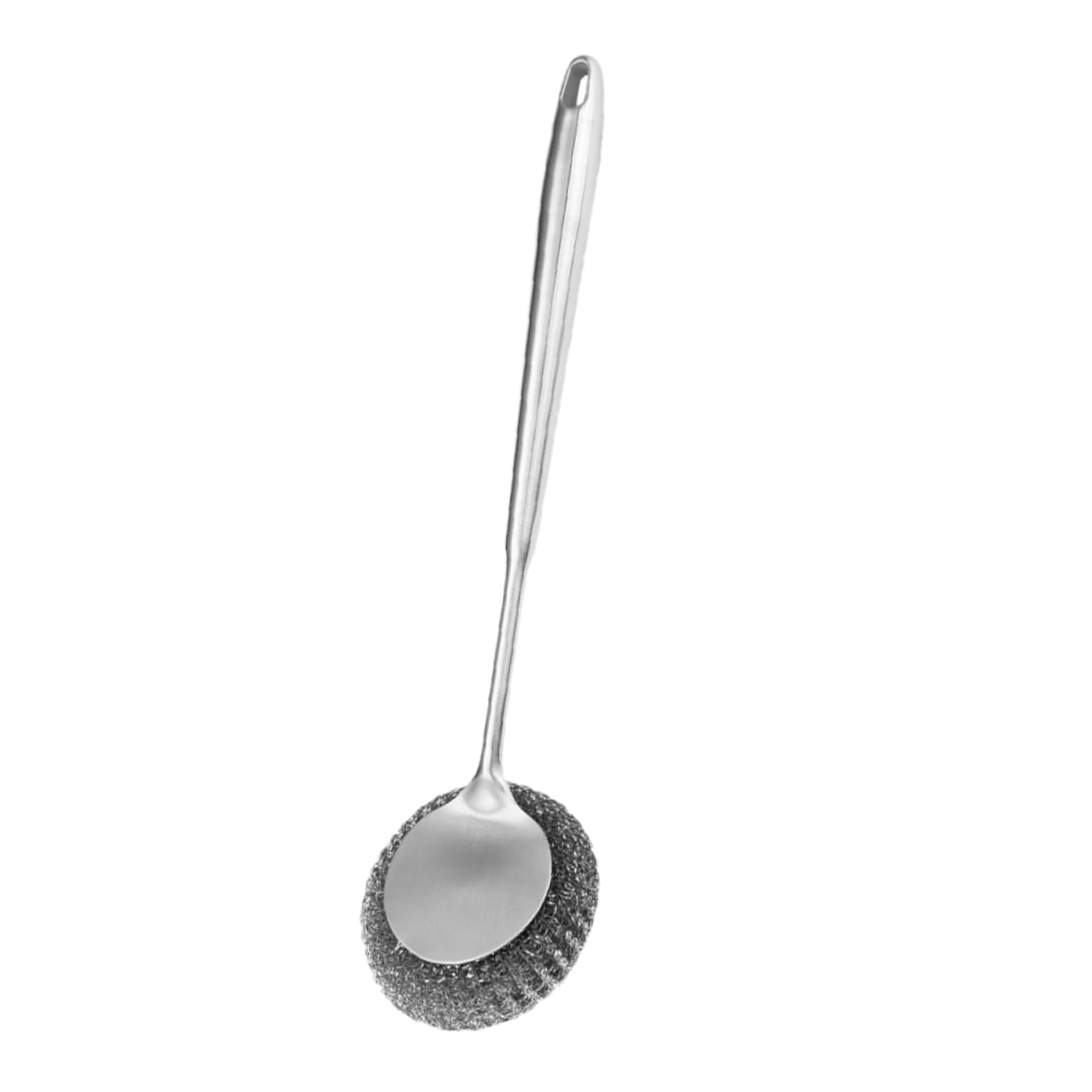 Cabilock 4 Piezas Cepillo para Sartenes De Acero Inoxidable Exfoliante para Limpiar para Lavar Platos Estropajos De Cocina para Platos Cepillo para Fregar Platos Silver Acero Inoxidable 304