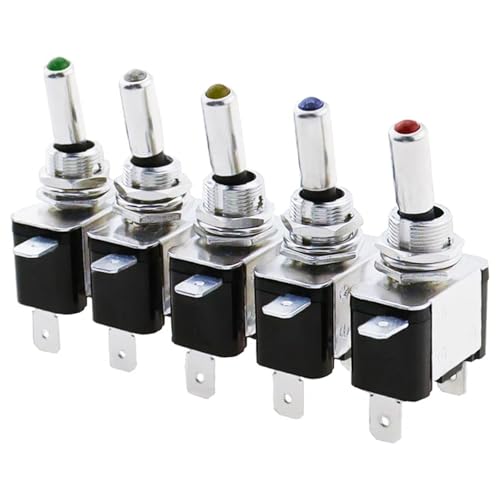 Interruptor 12V 20A con luz verde para circuito eléctrico de barcos 4