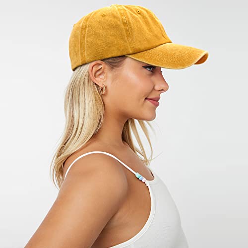 Image of Glamorstar Classic Unisex Baseball Cap Adjustable Washed Dyed Cotton Ball Hat