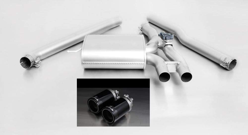 Remus 756215 397 Exhaust Silencer Sound Controller Tailpipe 98 mm Black Chrome