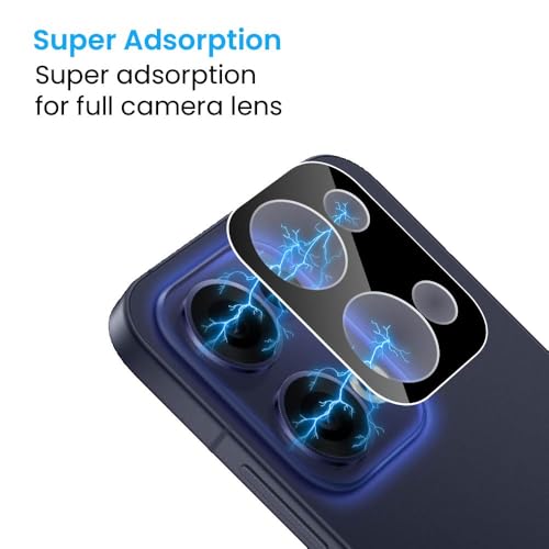Image of FIRST MART Black Camera Lens Protector for Oppo Reno 13 | 9H Tempered Glass, HD Clear, Scratch Resistant, Anti-Fingerprint, Case-Friendly | Pack of 1
