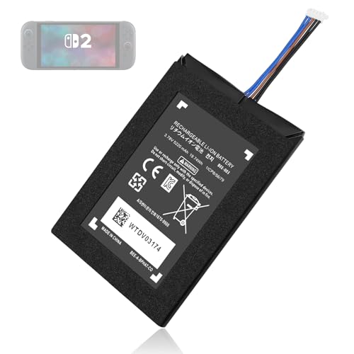 WONKEGONKE for Nintendo BEE-003 Battery Replacement: Switch 2 Switch 2 Gen Game Console BEE003 Lithium Battery 5220mAh