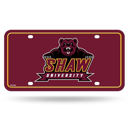 Rico Industries NCAA Shaw Bears Metal Auto Tag 6" x 12" - Great for Truck/Car/SUV