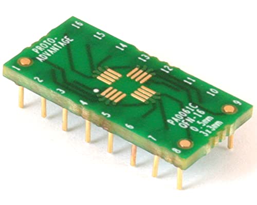 Adaptateur QFN-16 DIP-16 Proto-Advantage pour tester facilement les puces SMT de 3x3 mm