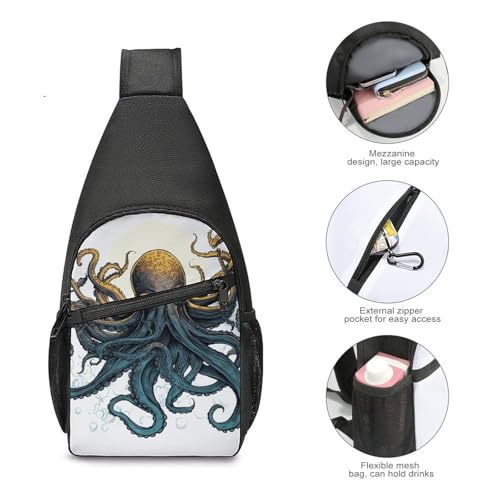 Mochila tipo canguro ligera Sun Ocean para senderismo miniatura 5