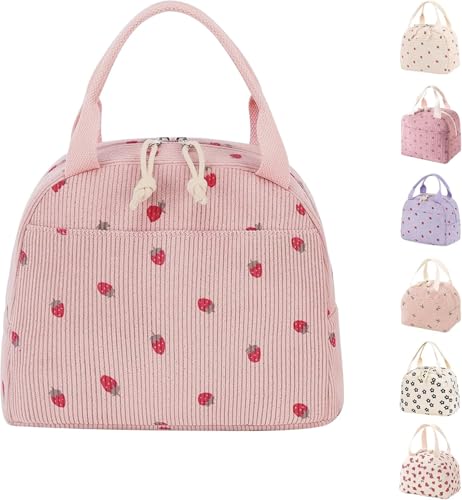 Lonchera térmica para mujer, bolsa de almuerzo para adultos, niños, bolsa de almuerzo para niñas, lindas bolsas de almuerzo para el trabajo, escuela, picnic, viajes, playa